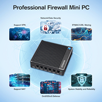 Nouveau Stock Pare-feu Pfsense Mini PC Industriel avec N3710/J3710 6*Inyel I226V Gigabit Ethernet 2*HD Serveur OPNSense Win Linux