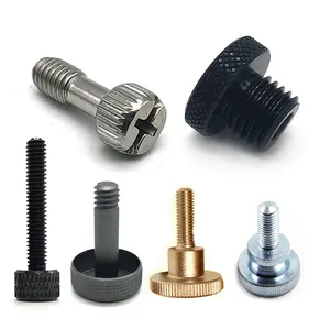 Knurled Hand Screw M5 Flat Knurled Head Fully Threaded Thumb Screws