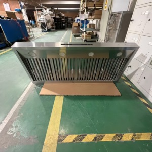 Campana Extractora Eléctrica de 48 Pulgadas y 1800 CFM con Apagado Retardado, Motores Dobles, Control Remoto, 3 Velocidades, Filtro de Deflector, Acero Inoxidable, LED para el Hogar - Product Image 1