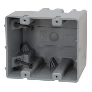 American 2-Gang PVC Old Work Electrical Outlet Box