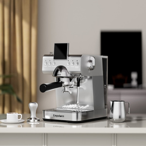 Máquina de café eléctrica semiautomática CB2 de 20 bares, función 3 en 1, Latte Cappuccino Espresso, uso portátil en coche, hogar, Español - Product Image 1
