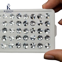 AAAAA usine directe haute lâche synthétique 8mm 5A pierre de zircone cubique blanc CZ RS forme décorations de cadeau de noël Offre Spéciale