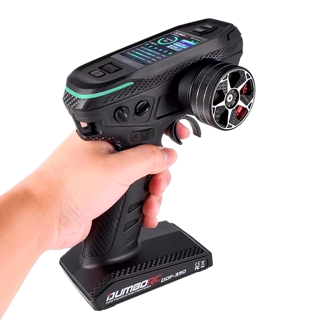 DUMBORC DDF350 10CH Remote Controller Handwheel 2.4Ghz Digital Radio Transmitter XFG Receiver HD Screen Car Boat Tank FXB