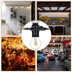 Douille d'extérieur E26 à 2 broches avec interrupteur à tirette et <span class=keywords><strong>prise</strong></span> à trois trous, support de <span class=keywords><strong>lampe</strong></span> en céramique avec douille intégrée - Product Image 6