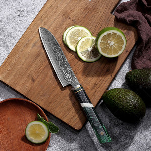 KEENHOPE 专业日本5英寸大马士革厨师刀67层VG10锋利三德菜刀树脂网状八角手柄 - Product Image 3