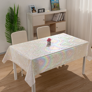 <span class=keywords><strong>Tovaglia</strong></span> in PVC effetto perla iridescente RNPT, <span class=keywords><strong>tovaglia</strong></span> <span class=keywords><strong>bianca</strong></span> in plastica solida, <span class=keywords><strong>tovaglia</strong></span> boho per banchetti, <span class=keywords><strong>tovaglia</strong></span> rettangolare. - Product Image 1