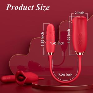 เครื่องสั่นแบบ 2 in 1 สำหรับผู้หญิง ขายส่ง เครื่องกระตุ้นคลิตอริส เครื่องสั่นแบบปาก ของเล่นทางเพศสำหรับผู้หญิง เครื่องนวด - Product Image 1