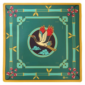 Tapis de Mahjong Portable de Luxe Moderne et Durable, Housse de Table de Jeu Antidérapante en Caoutchouc pour Règles Charleston Préppy - Product Image 4