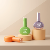 Vente en gros de flacons de vernis à ongles en verre vides personnalisés de 11 ml, flacon rond pour vernis gel UV avec pinceau