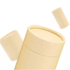 Personalizzato biodegradabile di lusso con cilindro rotondo in cartone Kraft, imballaggio in tubo di carta per la cura della pelle di oli essenziali cosmetici - Product Image 5