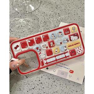 Phim Hoạt Hình Sáng Tạo Thiết Kế TPU Trường Hợp Điện Thoại Cho Apple 16Promax 15 Nhỏ Mới Bàn Phím Bảo Vệ Điện Thoại Di Động Trường Hợp - Product Image 2