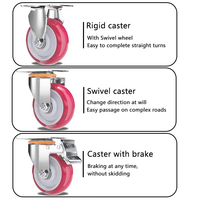 Roues à roulettes en PU légères et durables - Fonctionnement silencieux, qualité industrielle