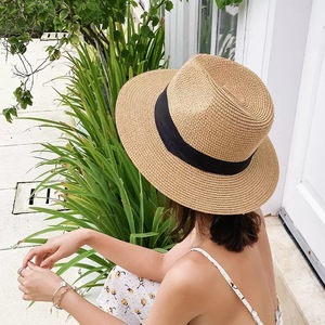 Chapeau Panama Classique Ajustable - Fait Main en Équateur - Chapeaux pour Femmes et Hommes - Chapeau de Plage en Paille pour Hommes - Casquette Anti-UV - Product Image 1