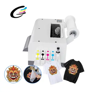 Fcolor high speed dtf pro all-in-one printer 40cm clothes dtf inkjet printer pet film industrial dtf printer a3