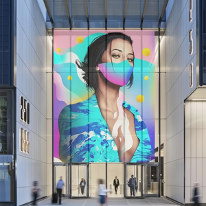 P4-8 intérieur Super mince clair LED Film affichage Flexible holographique Transparent écran verre vidéo magasin de détail affiche numérique - Product Image 1