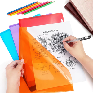 Nhiều màu xanh tùy chỉnh A4 Kích thước PP thư mục tập tin <span class=keywords><strong>L</strong></span> hình dạng tập tin Bìa phim bảo vệ nhà Quà Tặng trường văn phòng phẩm - Product Image 6