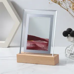 Relógio de areia de areia de alta qualidade para decoração de mesa com pintura 3D areia movediça