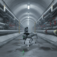Système de cartographie autonome LiDAR GEOSUN GS-200G SLAM pour scanner 3D robotisé en forme de chien, idéal pour zones dangereuses et mines souterraines, garantie 1 an