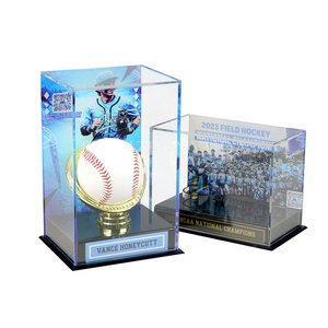 Acrílico alto deporte oro guante béisbol caja personalizada Lucite campeones sublimada vitrina con imagen - Product Image 1