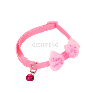 New <strong>Detachable</strong> Pet <strong>Collar</strong> Engraved Pet Floral Flower Decoration Plaid Dog Custom Pet <strong>Collar</strong> with Buckle Charm <strong>Collar</strong> - Product Image 2