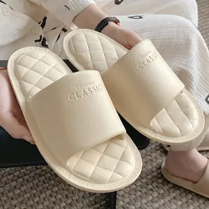 XIXITIAO 2024 Summer Comfortable Couple Men's Slippers Waterproof Bathroom Soft Home Indoor Ladies Eva Slides Slippers For Women