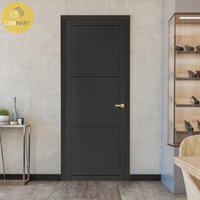 Portes coulissantes doubles en bois modernes CBMmart à fermeture amortie pour usage extérieur/intérieur dans les villas et projets de construction