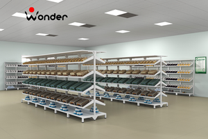 Étagères d'hôpital en acier de conception moderne personnalisée étagère de supermarché étagère en métal d'épicerie pour gondole de stockage médical - Product Image 5