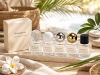 Flacons atomiseurs de parfum vides en verre cristal transparent de luxe, sur mesure, 30ml 50ml 100ml, avec boîte cadeau