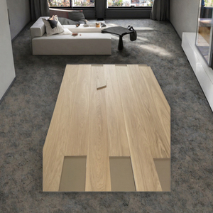 Suelo de Madera Contrachapada de Roble Blanco de 14 mm, Grado AB, Color Roble Natural, Parqué Multicapa para Sótanos e Interiores Modernos - Product Image 3