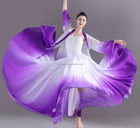 Jupe de danse lyrique féerique pour femmes, jupe évasée dégradée, costumes de danse de ballet