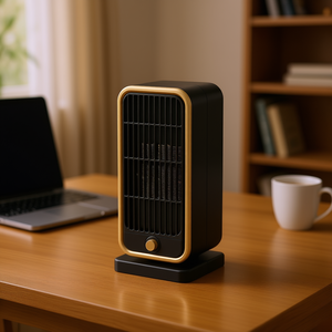 Chauffage d'appoint portable en céramique PTC 500W, 30 m², protection contre la surchauffe, chauffage électrique de bureau - Product Image 2