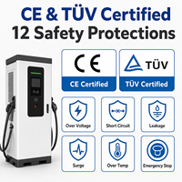 Chargeur DC pour véhicules électriques certifié CE 120 kW, norme européenne CCS2, borne de recharge rapide au sol avec OCPP 1.6J pour flotte commerciale