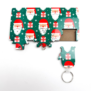 Daily Key Storage Product Packaging Design SimpleNew Year Gifts Employee Benefits Retro Sublimation <strong>Blanks</strong> Mdf Keychain - Product Image 6