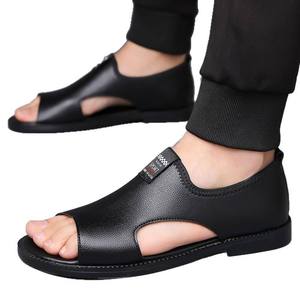 Sandalias Casuales Antideslizantes de Estilo Romano para Hombre, con Punta Cerrada, de Cuero Vacuno, Transpirables, Resistentes al Olor, con Suela Suave - Product Image 2