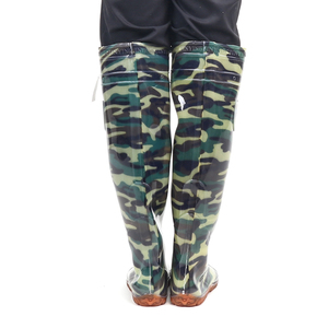 Camouflage Stockingfoot Hip Waders Respirant <span class=keywords><strong>Pêche</strong></span> Wader Genou Haute Cuisse Wader Image Pantalon avec PVC Bottes De <span class=keywords><strong>Pêche</strong></span> - Product Image 5