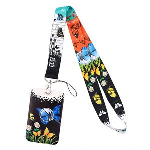 Wholesale Monarch Butterfly <b>Lanyard</b> Business Credit Card Holder Neck Strap Keychain Hang Rope ID Badge Holder Lariat Lasso - Product Image 4