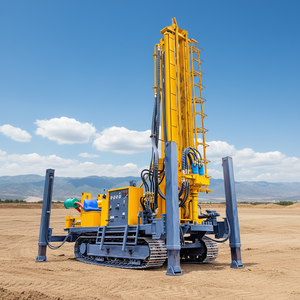 Foreuse hydraulique sur chenilles pour puits d'eau, diamètre <span class=keywords><strong>de</strong></span> forage rotatif 350 mm, <span class=keywords><strong>profondeur</strong></span> 500-600 mètres - Product Image 1