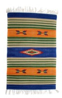 Tapis moderne 100% coton tissé à la main, lavable en machine, à poils moyens, avec envers réversible, 950g/m², épaisseur personnalisable