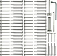 Accessoires de garde-corps modernes en fil métallique, vente en gros d'usine, acier inoxydable de haute qualité, finition satinée/miroir, câble pour garde-corps d'escalier