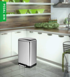 <span class=keywords><strong>Cubo</strong></span> de <span class=keywords><strong>Basura</strong></span> de Cocina de Acero Inoxidable de 40 Litros, Rectangular, con <span class=keywords><strong>Pedal</strong></span> y Cierre Diario, Gran Venta 2024 - Product Image 6