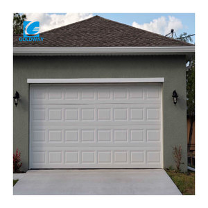 Portes de garage sectionnelles en acier de haute qualité de style moderne pour villas, surface finie, filet en fibre de verre - Product Image 4