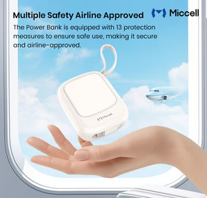 Batería Externa Miccell Mini de 10000 mAh con Carga Rápida de 22.5 W y Cables Dobles para Viajes, Estudiantes y <span class=keywords><strong>Trabajadores</strong></span> de Oficina - Product Image 3