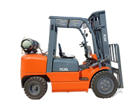 Chariot élévateur à fourche GPL/propane 3-3,0 tonnes avec moteur Kubota EPA, essence/gaz, 4 roues, à combustion interne, RUMLIFT FG30L, mât à deux étages