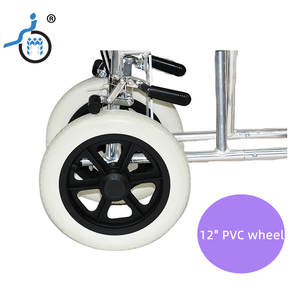 מפעל סיטונאי אורטופדי כיסא גלגלים מתקפל הדום כיסא גלגלים כיסא גלגלים קל משקל - Product Image 3