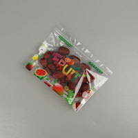 Verpakkingstas voor fruit en groenten met aangepast logo, houdt vers, plastic zak met ritssluiting en ventilatiegaten voor veilige voedselopslag