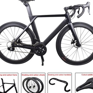 2024 700C a través del eje <span class=keywords><strong>Carbon</strong></span> Performance Road Racing Bike 22 velocidades y freno de disco 12-142 - Product Image 3