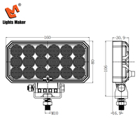 Luces LED de Trabajo para Todoterreno 4x4, 6.3 Pulgadas, 66W, 5800LM, Haz de Luz Amplio, para Camioneta 0605-66