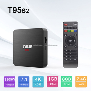 T95 S2 Android 7.1 Box 4K HD 2G 16G 1G 8G Amlogic S905W Reproductor Multimedia de Cuatro Núcleos Compatible con WiFi de 2.4GHz Smart TV Box - Product Image 2