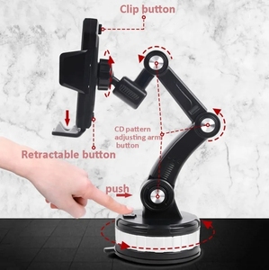 <span class=keywords><strong>Support</strong></span> de téléphone portable universel à ventouse puissante à 360 degrés pour tableau de bord, <span class=keywords><strong>pare</strong></span>-<span class=keywords><strong>brise</strong></span>, <span class=keywords><strong>GPS</strong></span>, <span class=keywords><strong>support</strong></span> de téléphone intelligent pour voiture - Product Image 5