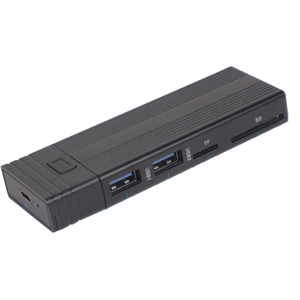 5 in 1 mit HUB Aluminium USB 3.<span class=keywords><strong>2</strong></span> Typ C Gen <span class=keywords><strong>2</strong></span> NVME PCIE extern m.<span class=keywords><strong>2</strong></span> SSD HDD Festplatten gehäuse - Product Image 2